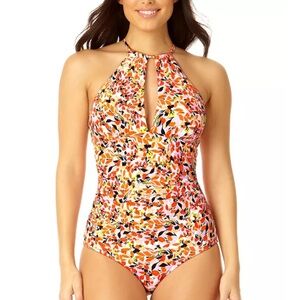 Anne Cole
Women's Ruffled-Strap Keyhole-Cutout Swimsuit Size 6 NWT